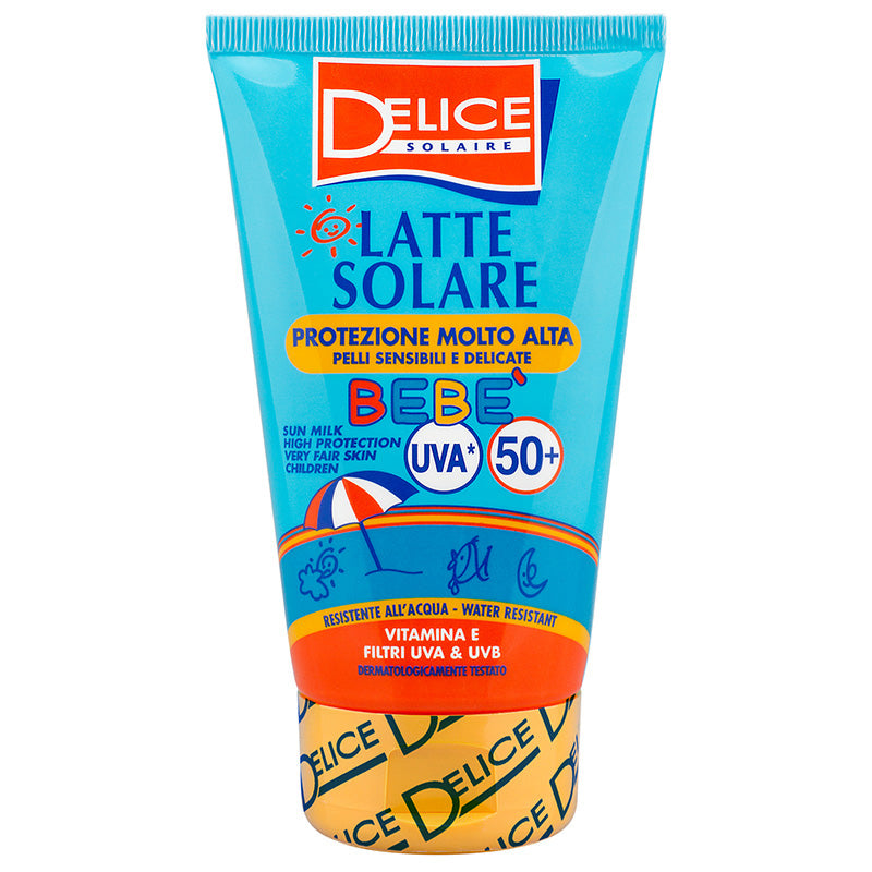 Delice Solaire Latte Solare Bebe’ Protezione Molto Alta Uva Spf50+ 100Ml