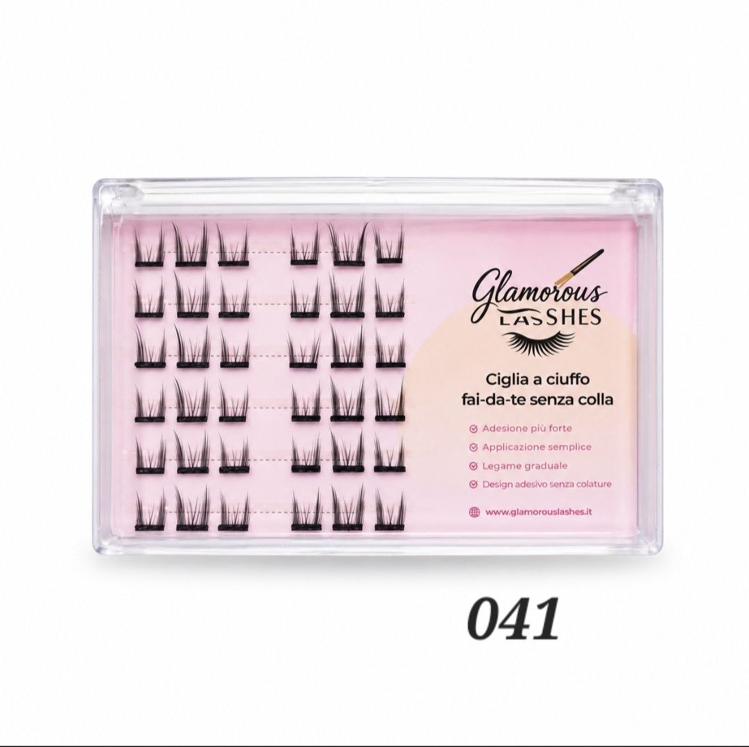 Glamorous Lashes Ciglia a Ciuffo Auto Adesive Glamorous Lashes – Modello 41