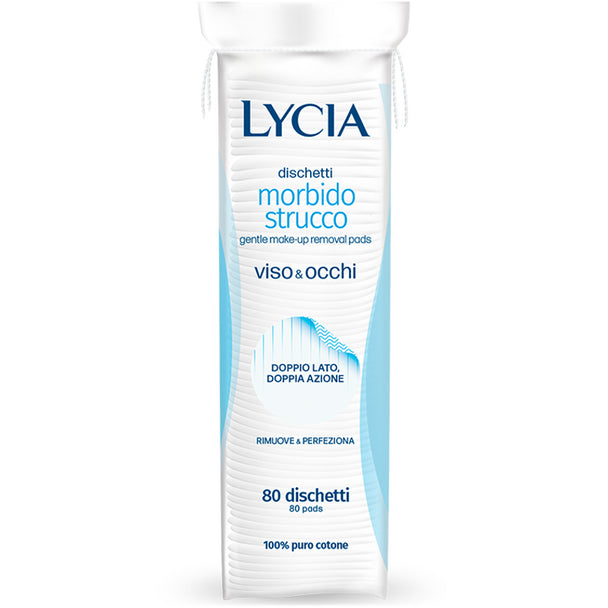Lycia Dischetti Morbido Strucco Doppia Azione Viso&Occhi 80 pz