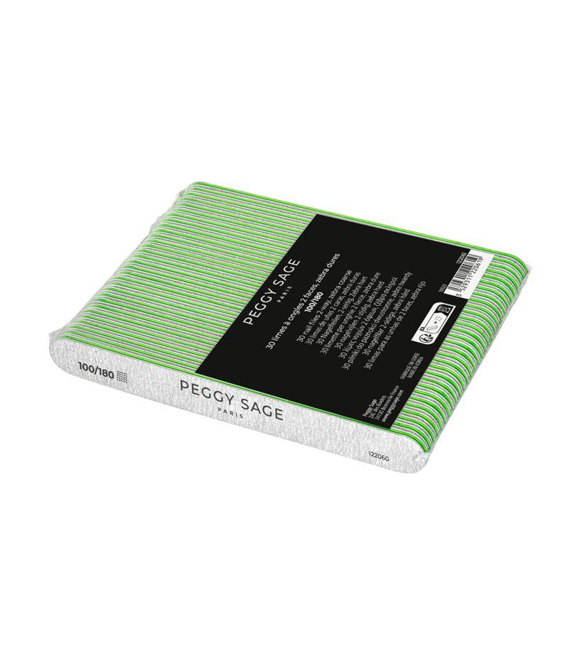 Peggy Sage Conf. 30 lime per unghie lavabili a doppia faccia - varie grane