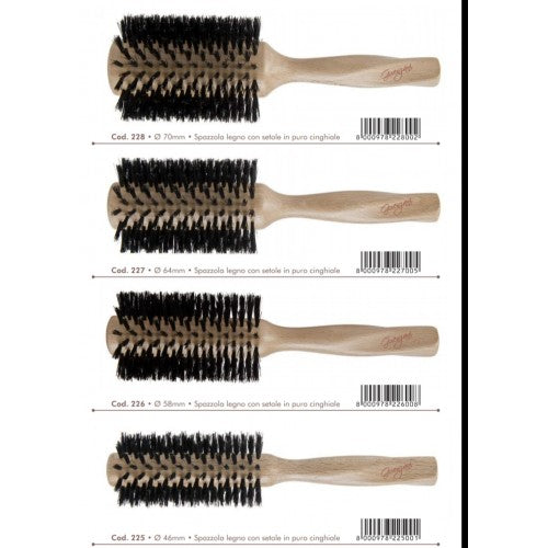 Guenzani Spazzola in Legno con setole in Puro Cinghiale