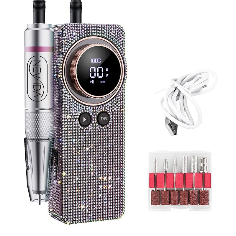 Fresa Unghie Diamond NEVIDA – Portatile 35.000 RPM