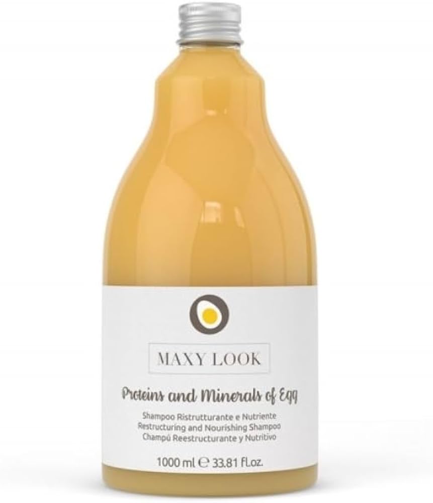 Maxy Look Shampoo Ristrutturante e Nutriente Uovo e Cheratina 1000ml