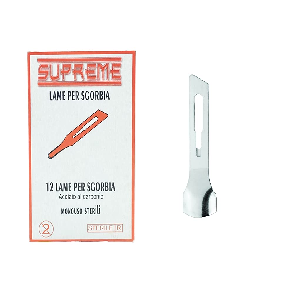 SUPREME Lama sgorbia x12 pezzi monouso sterile