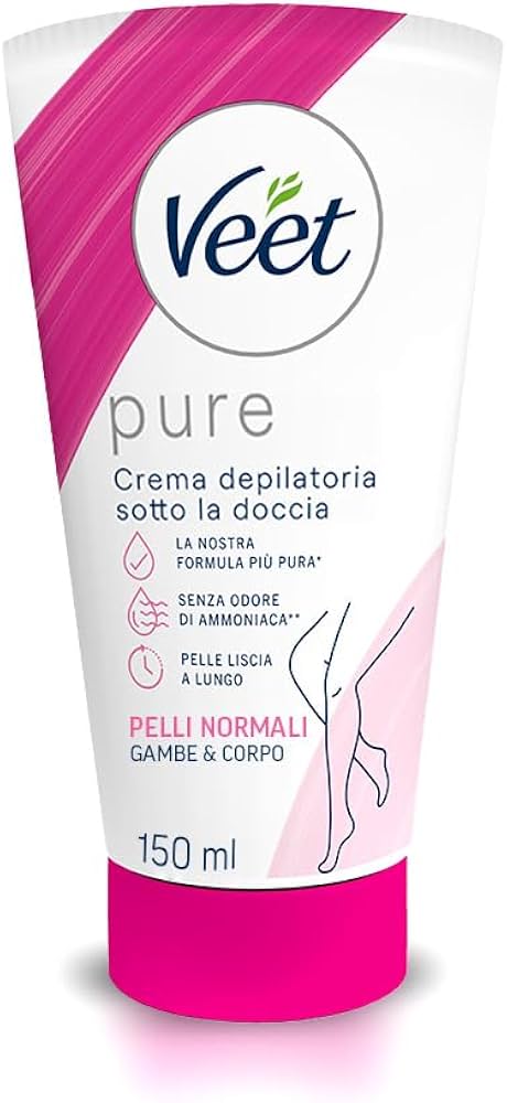 Veet Crema Depilatoria Sotto la Doccia Silk & Fresh Pelli Normali 150ml