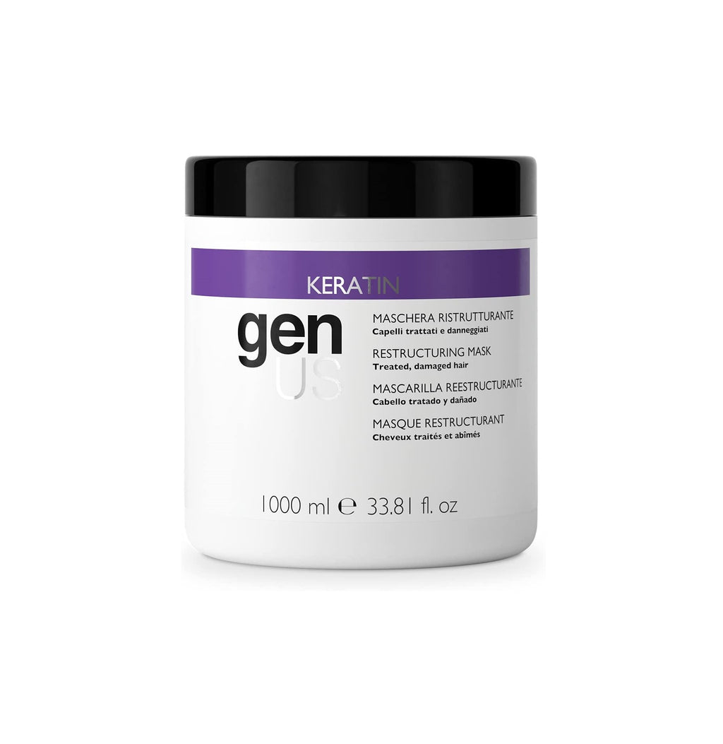 Genus Maschera Keratin ristrutturante per capelli trattati e danneggiati