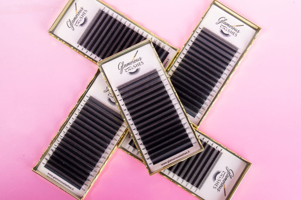 CIGLIA W-6P B / C / CC / D ; 0,07  8-15mm Glamorous Lashes