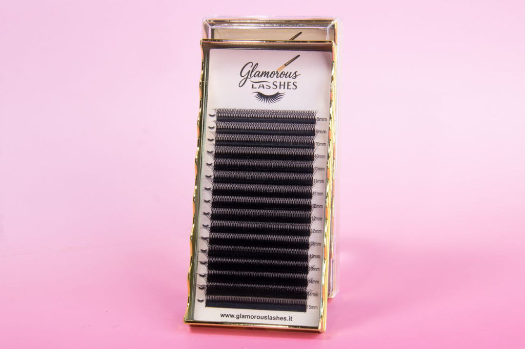 CIGLIA W-8P B / C / CC / D ; 0,07  8-15mm Glamorous Lashes