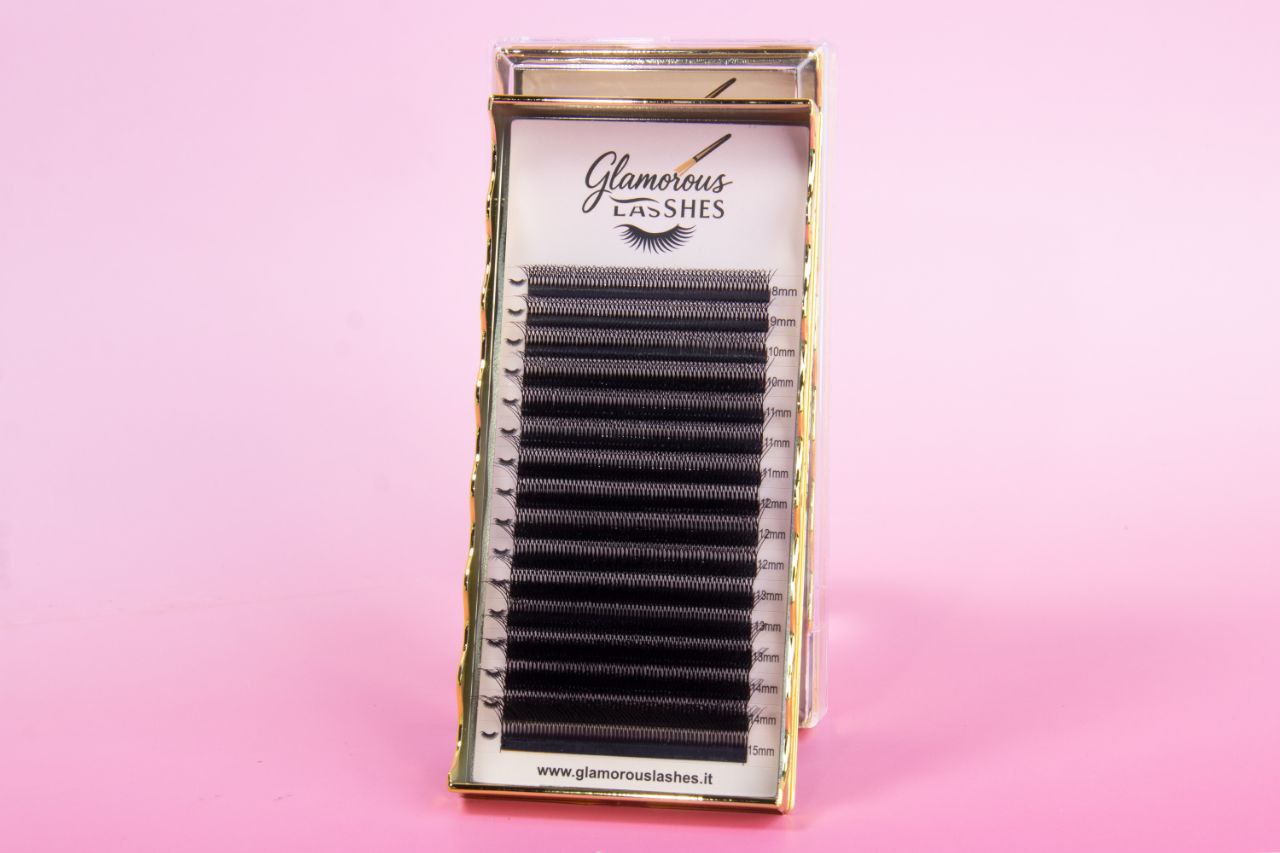 CIGLIA W-8P B / C / CC / D ; 0,07  8-15mm Glamorous Lashes