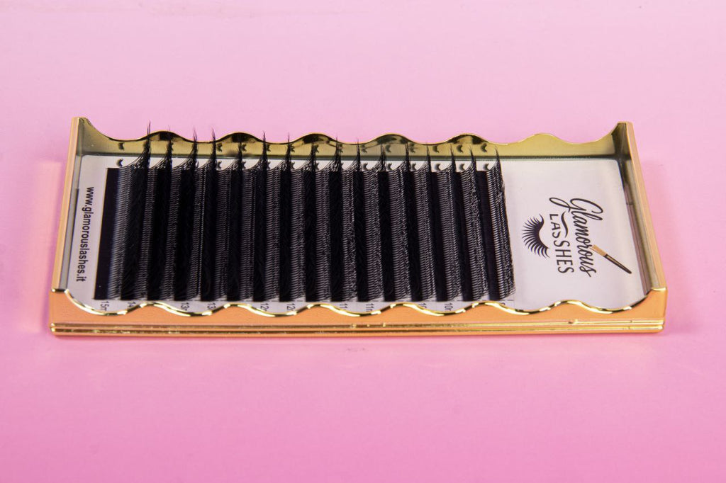 CIGLIA W-8P B / C / CC / D ; 0,07  8-15mm Glamorous Lashes