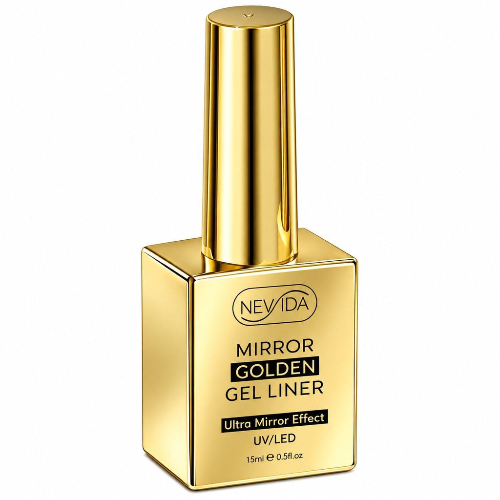 NEVIDA Mirror Gel Liner Box – Silver & Golden 15 ml