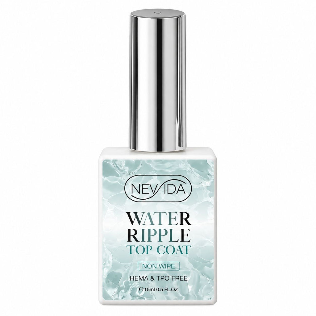 NEVIDA Water Ripple Top Coat – Effetto Onde d'Acqua Senza Dispersione 15 ml