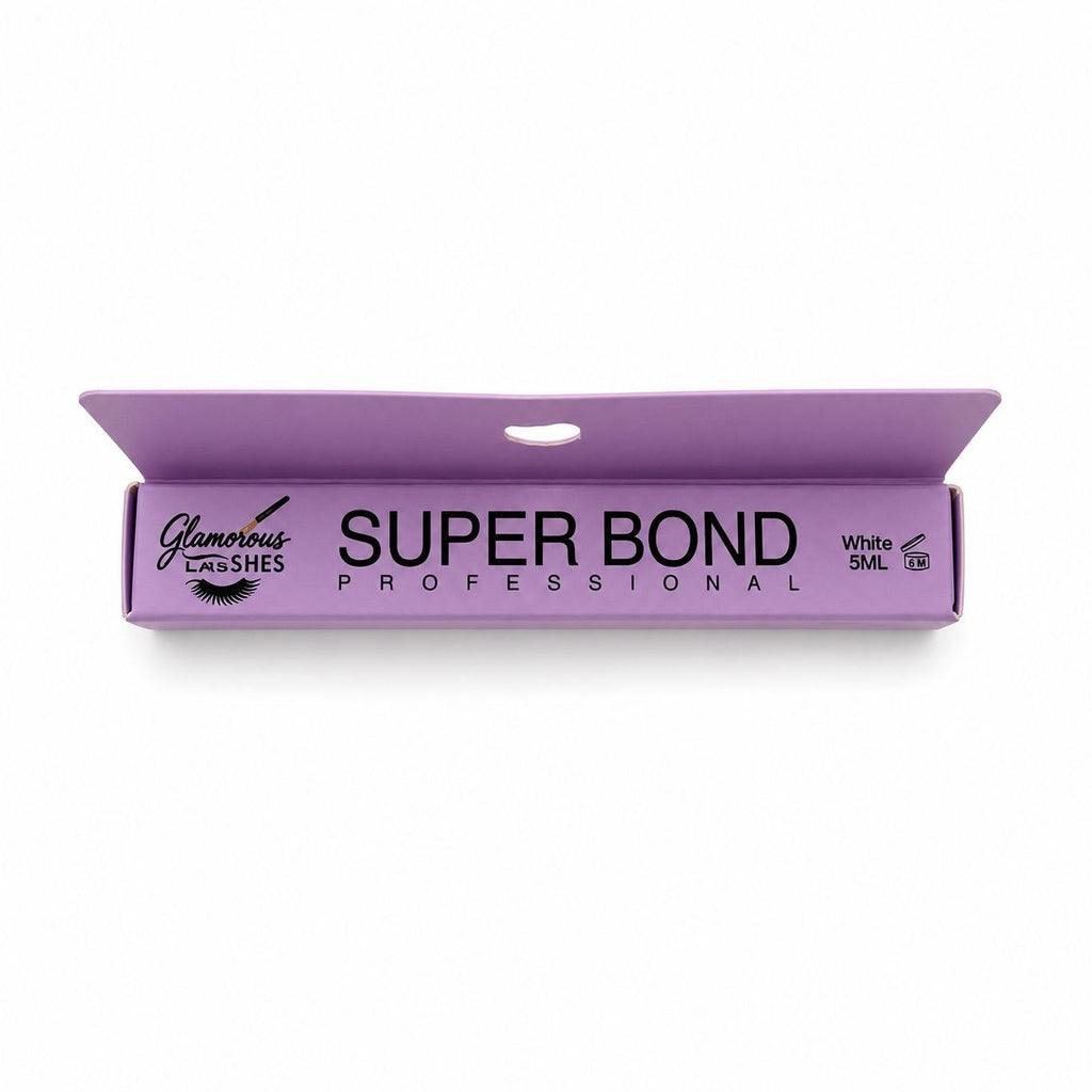 Glamorous Lashes Super Bond White Waterproof Lash Glue 5 ml – Colla Ciglia Finte