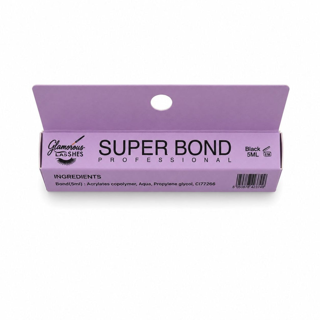 Glamorous Lashes Super Bond Black Waterproof Lash Glue 5 ml