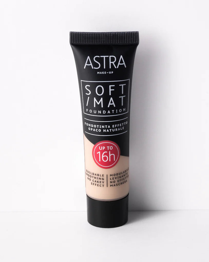 Astra SOFT MAT FOUNDATION - Fondotinta Effetto Opaco Naturale