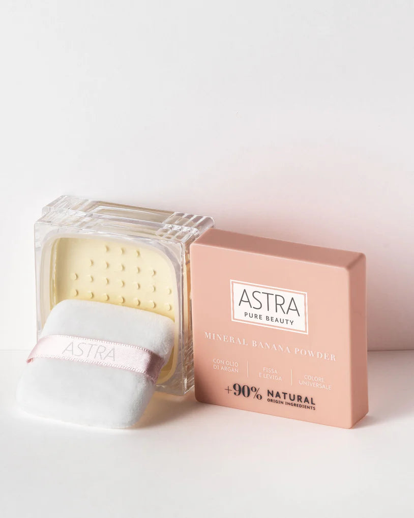 Astra PURE BEAUTY MINERAL BANANA POWDER - Cipria Polvere Libera Naturale