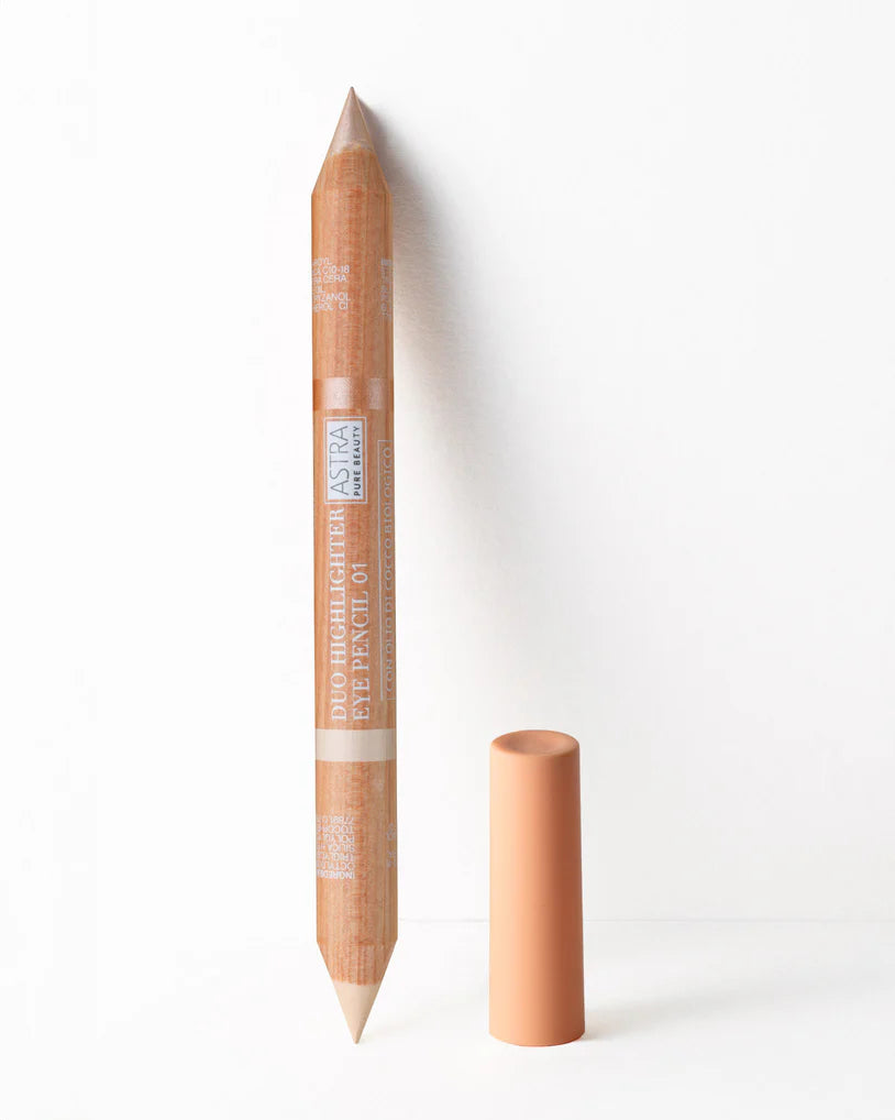 Astra PURE BEAUTY DUO HIGHLIGHTER - Matitone Occhi Illuminante Naturale