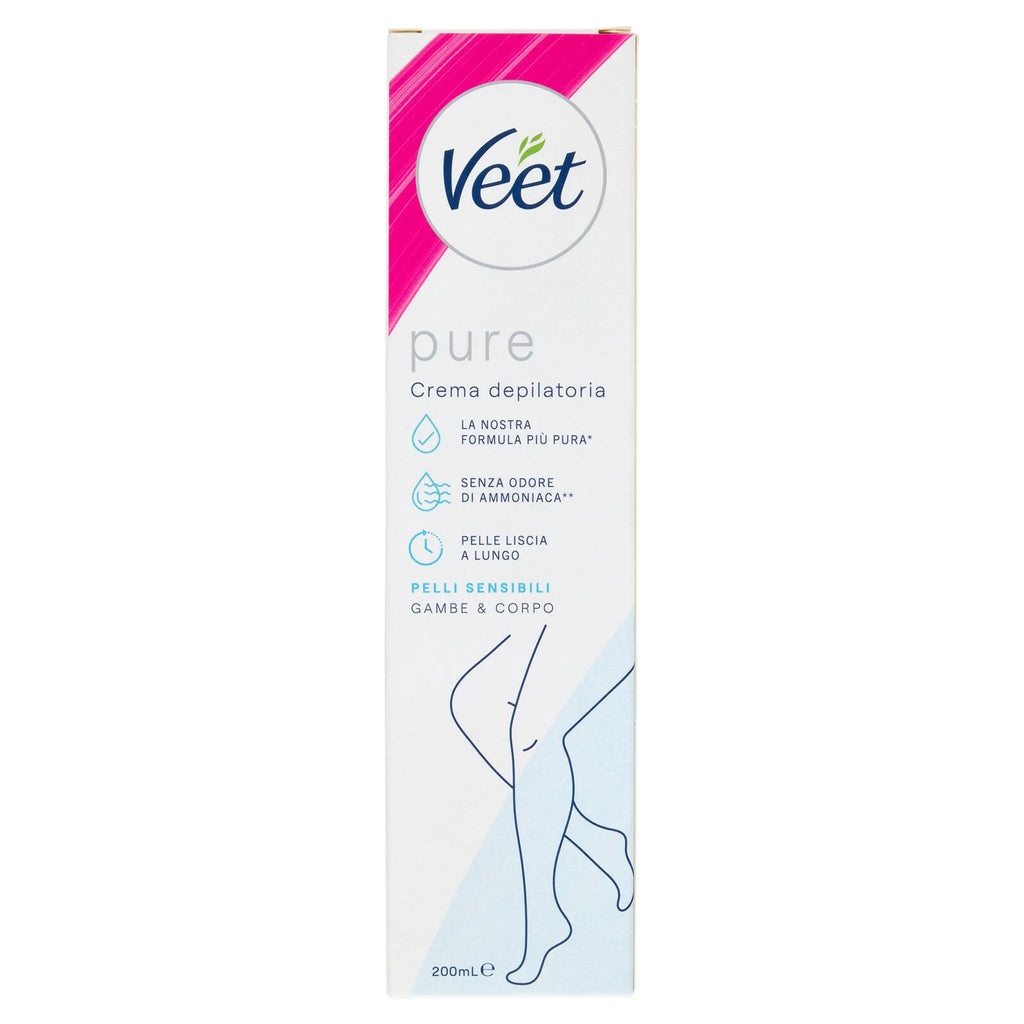 Veet Crema Depilatoria Silky Fresh Pelli Sensibili Corpo e Gambe 200ml