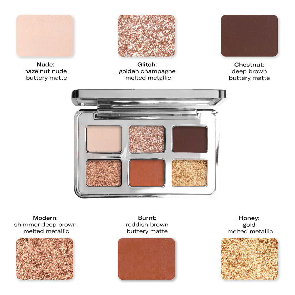 MESAUDA Palette da 6 ombretti  COLOUR THEORY - 103 BRONZE FOIL
