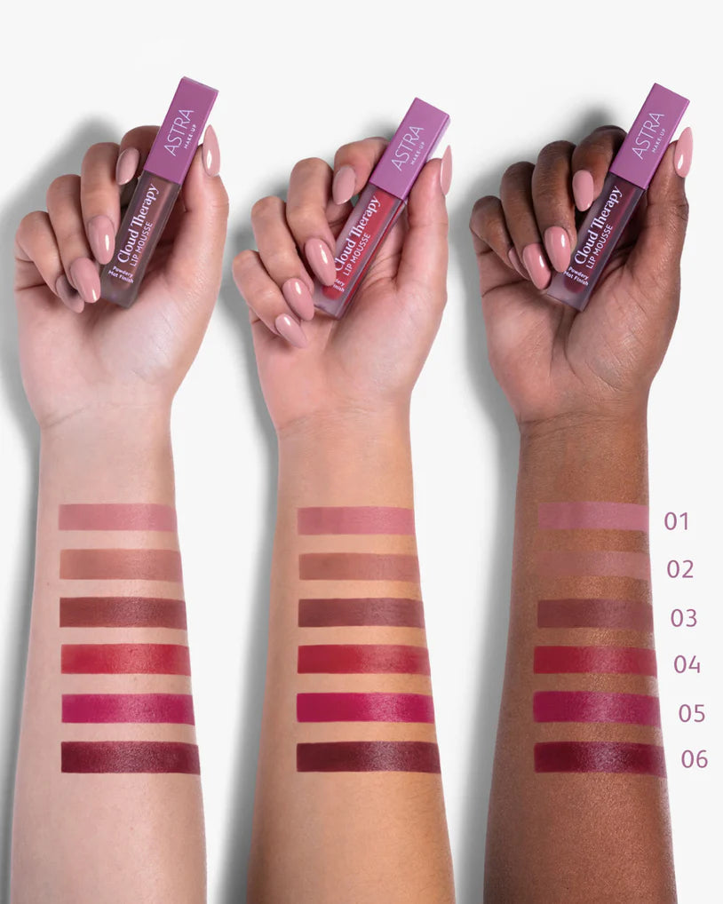 Astra CLOUD THERAPY LIP MOUSSE - Rossetto Liquido, Finish Soft Mat
