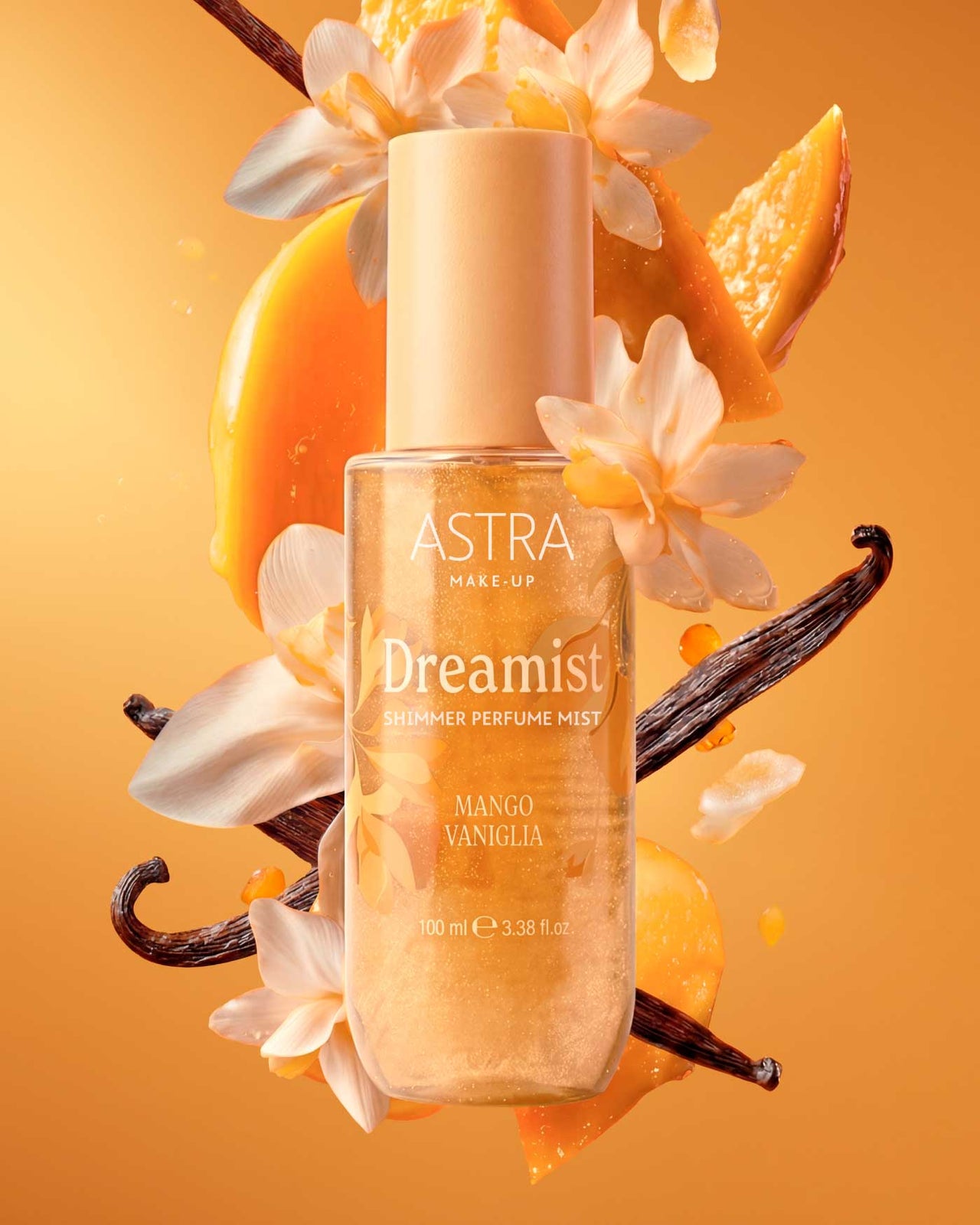 Astra DREAMIST 01: Acqua Profumata Shimmer - Mango & Vaniglia 100ml