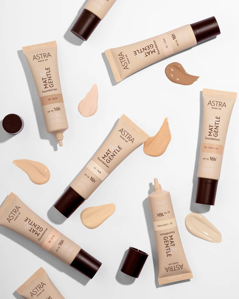 Astra MAT&GENTLE FOUNDATION - Fondotinta Opaco Naturale