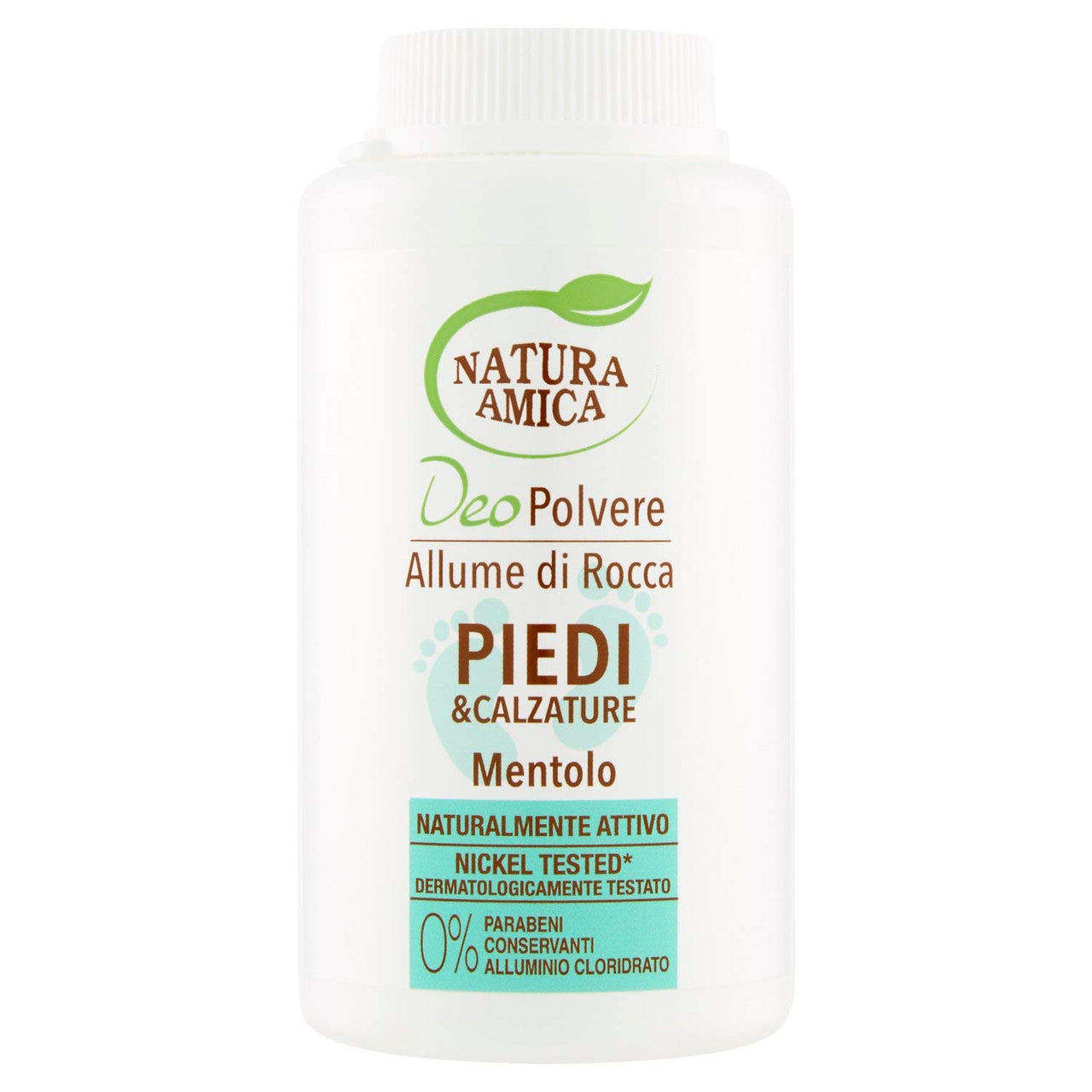 Natura Amica Deo Polvere Piedi al Mentolo 120gr