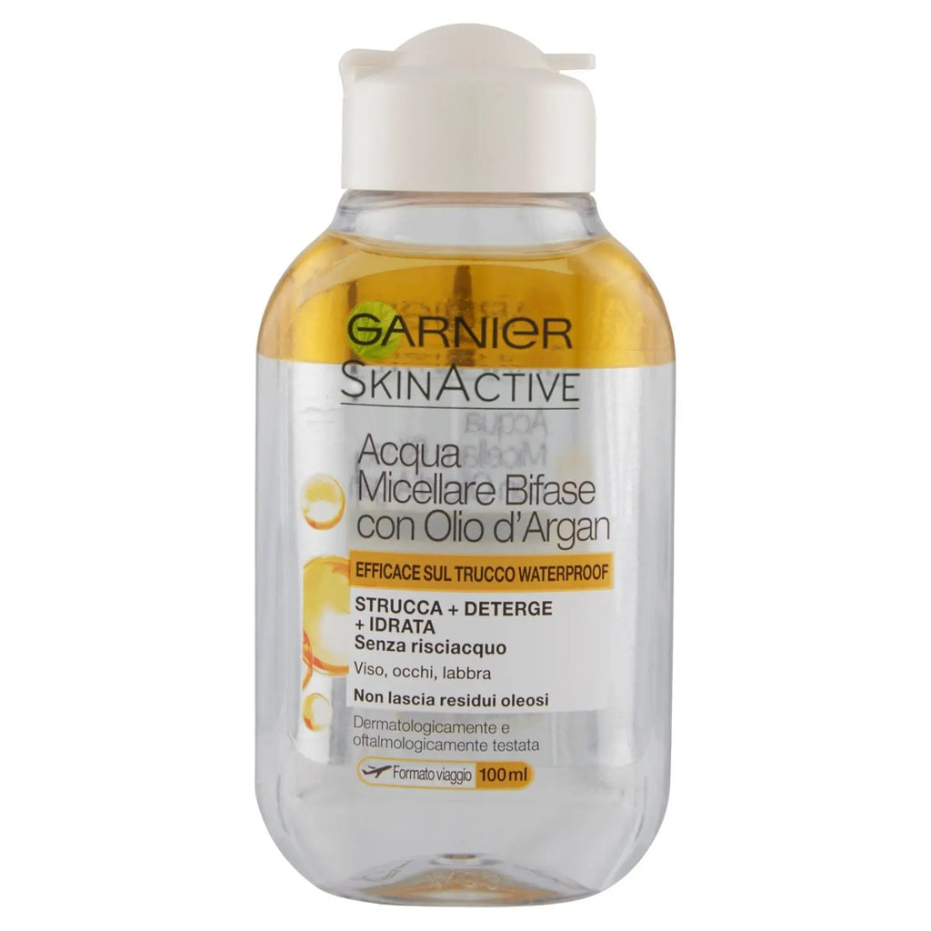 Garnier SkinActive Acqua Micellare Bifase Efficace sul Trucco Waterproof Minitaglia 100ml