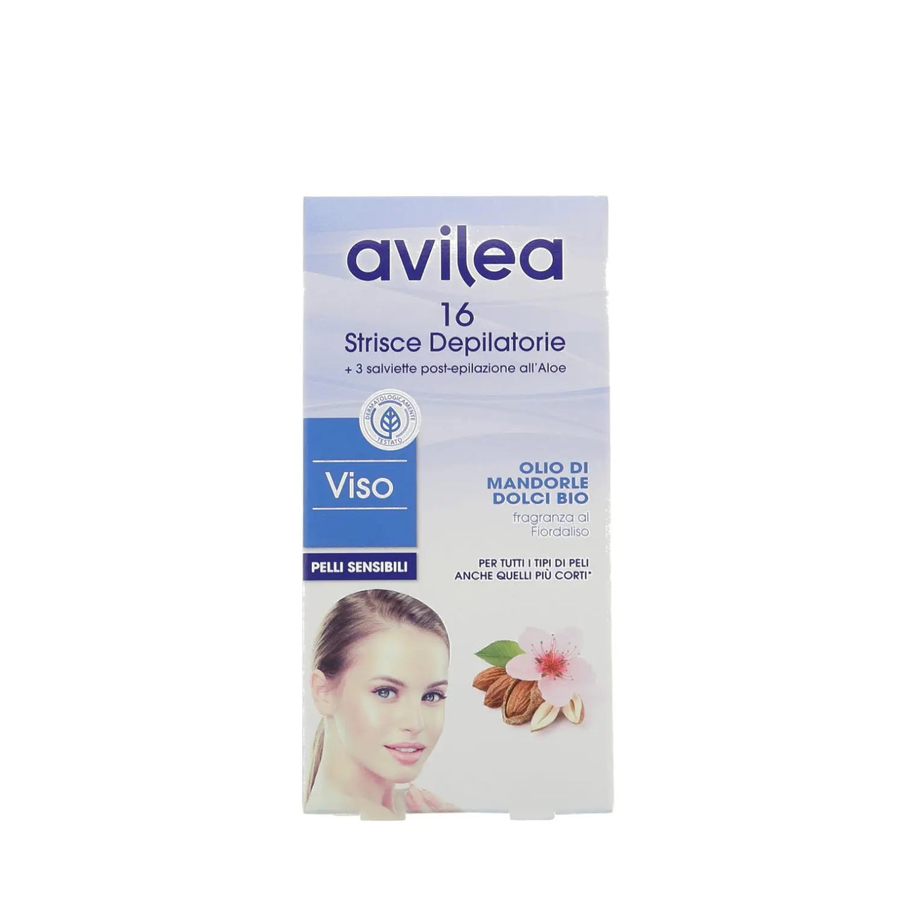 Avilea Strisce Depilatorie Viso Pelli Sensibili 16pz