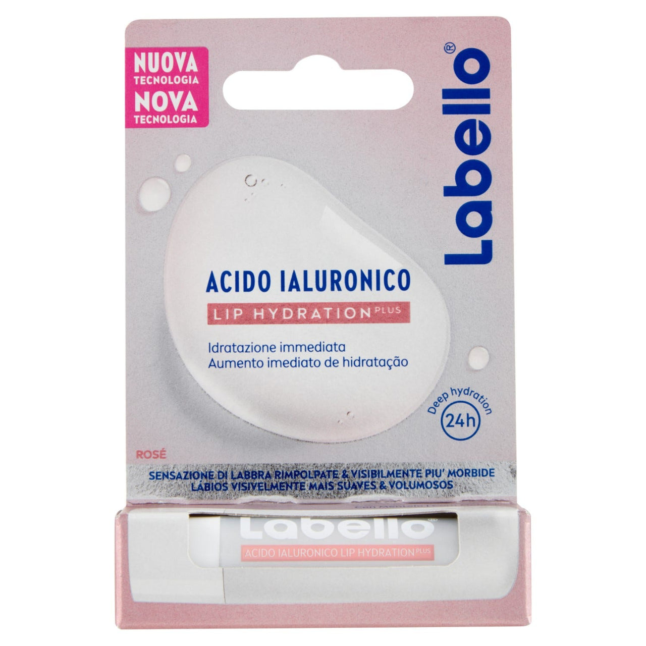 Labello Acido Ialuronico Lip Hydratation Plus Rosé