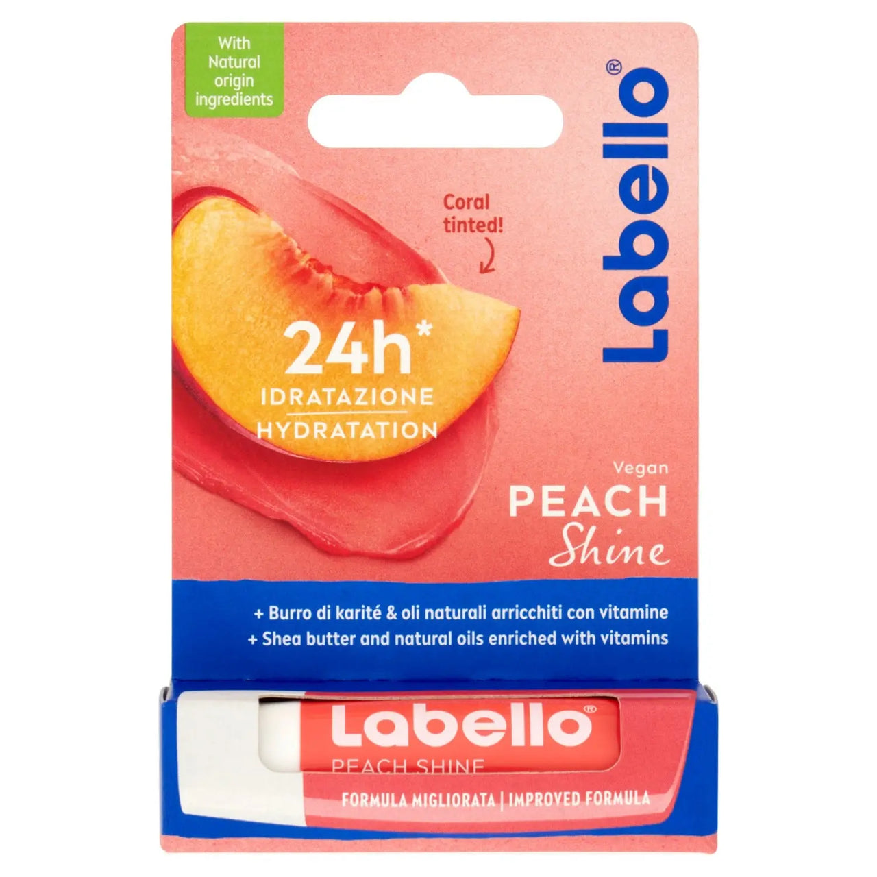 Labello Peach Shine 4.8 G Burrocacao Labbra Colore