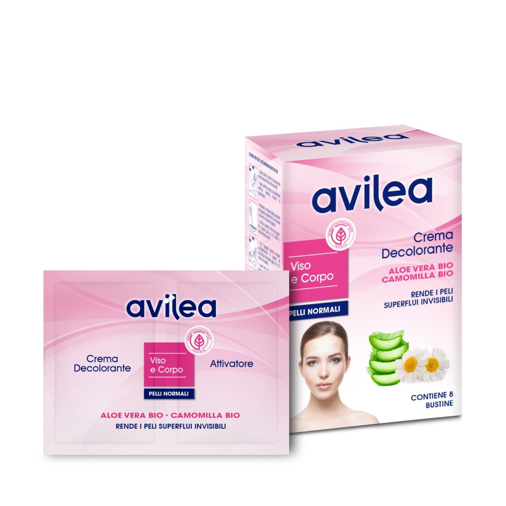 Avilea Crema Decolorante viso e corpo Aloe 8 Bustine