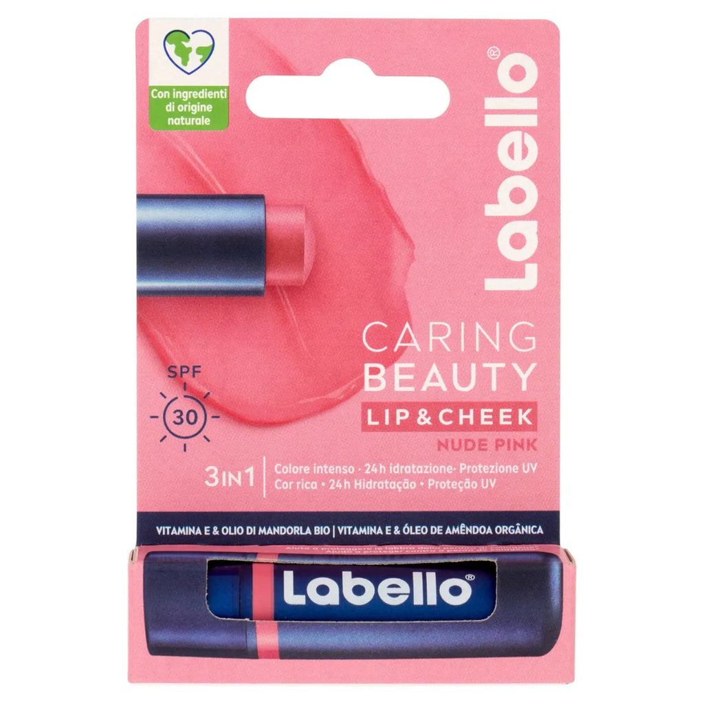 Labello Caring Beauty Lip & Cheek Nude Pink SPF30