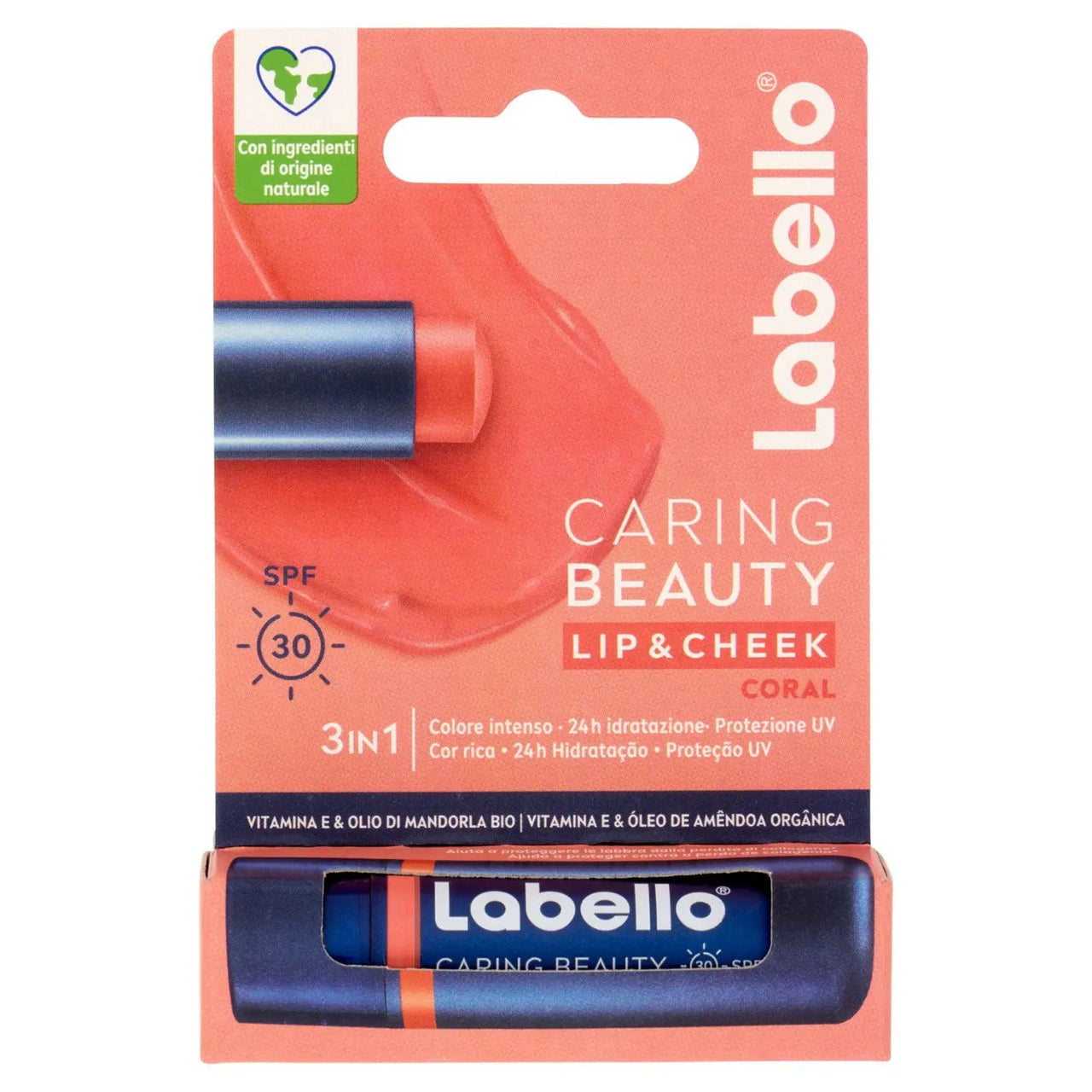 Labello Caring Beauty Lip & Cheek Coral SPF30