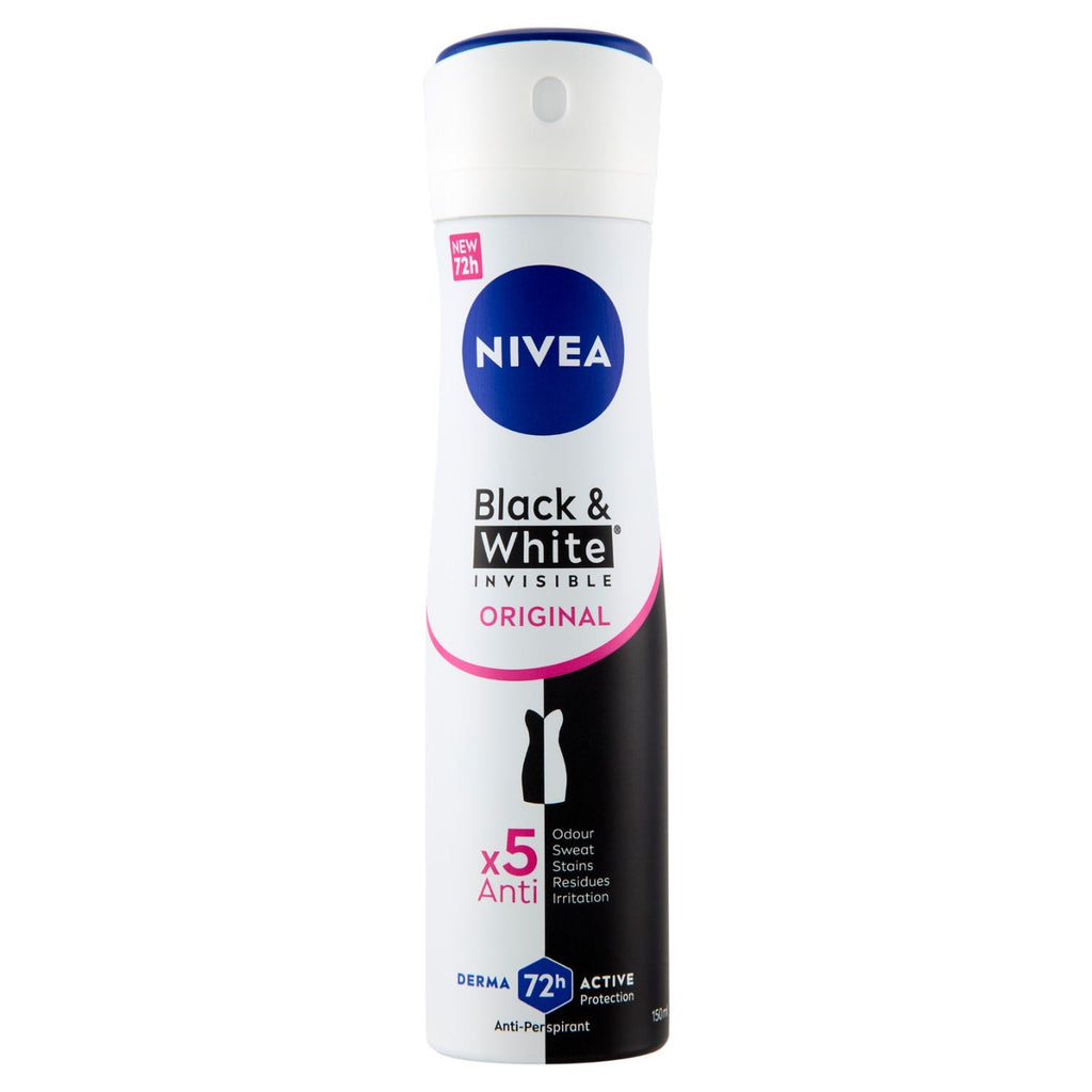 Nivea Black & White Invisible Original Spray 150ml
