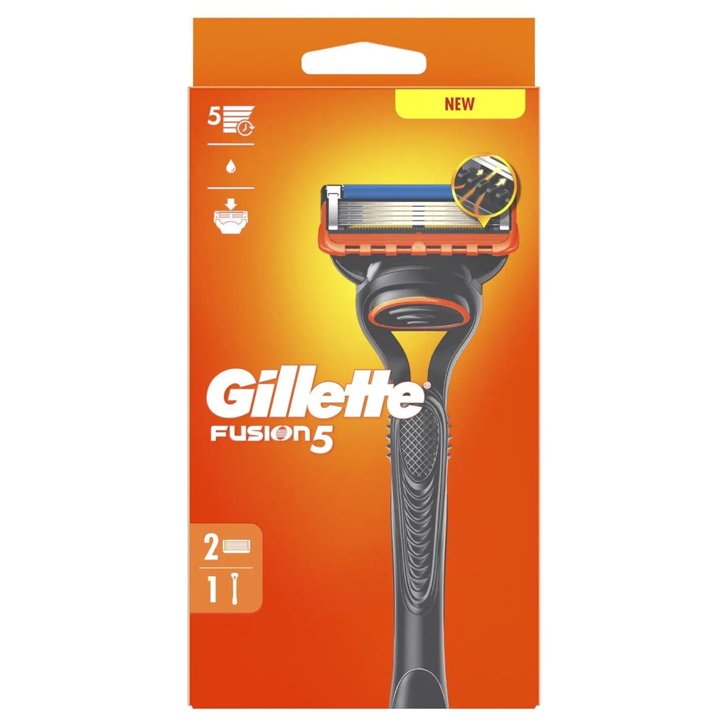 Gillette Fusion5 Rasoio da Uomo a 5 Lame, 1 Manico + 4 Lamette