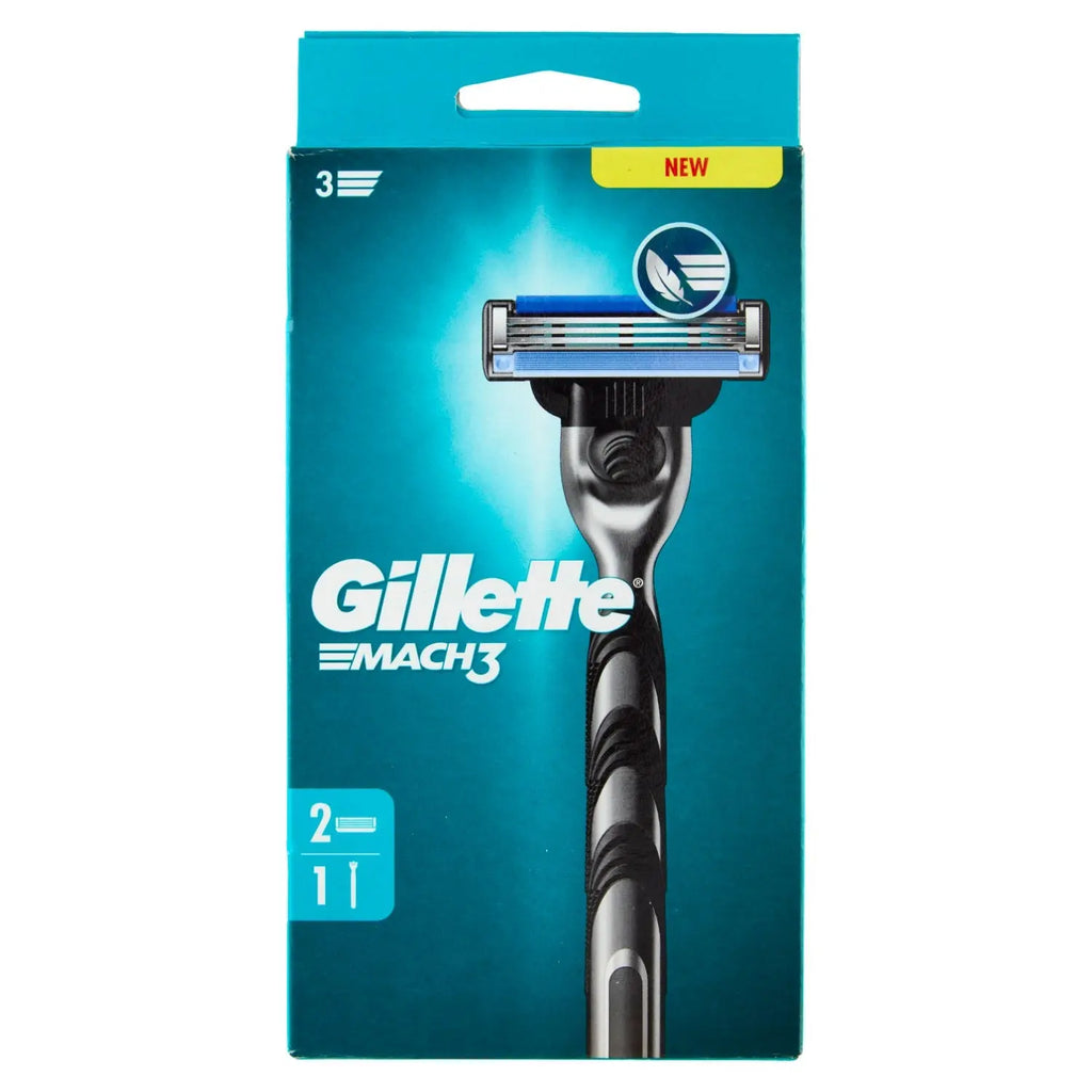 Gillette Mach3 Rasoio da Uomo a 3 Lame, 1 Manico + 5 Lamette
