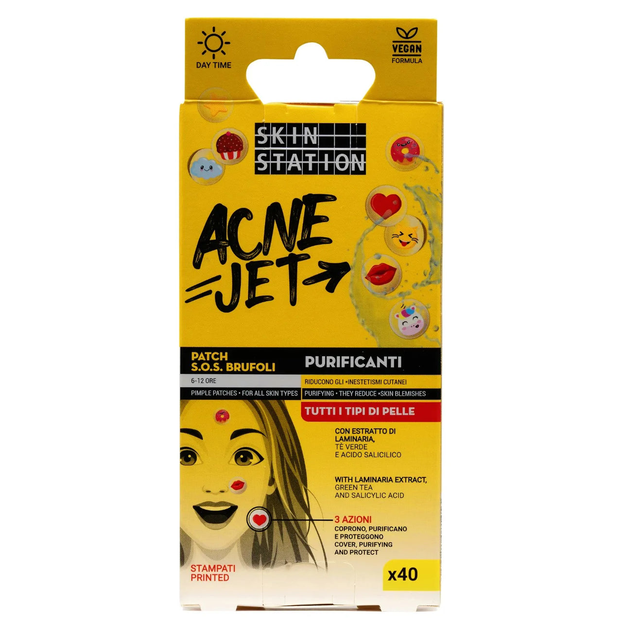 Skin Station Patch Brufoli Purificanti Stampati 40 pezzi