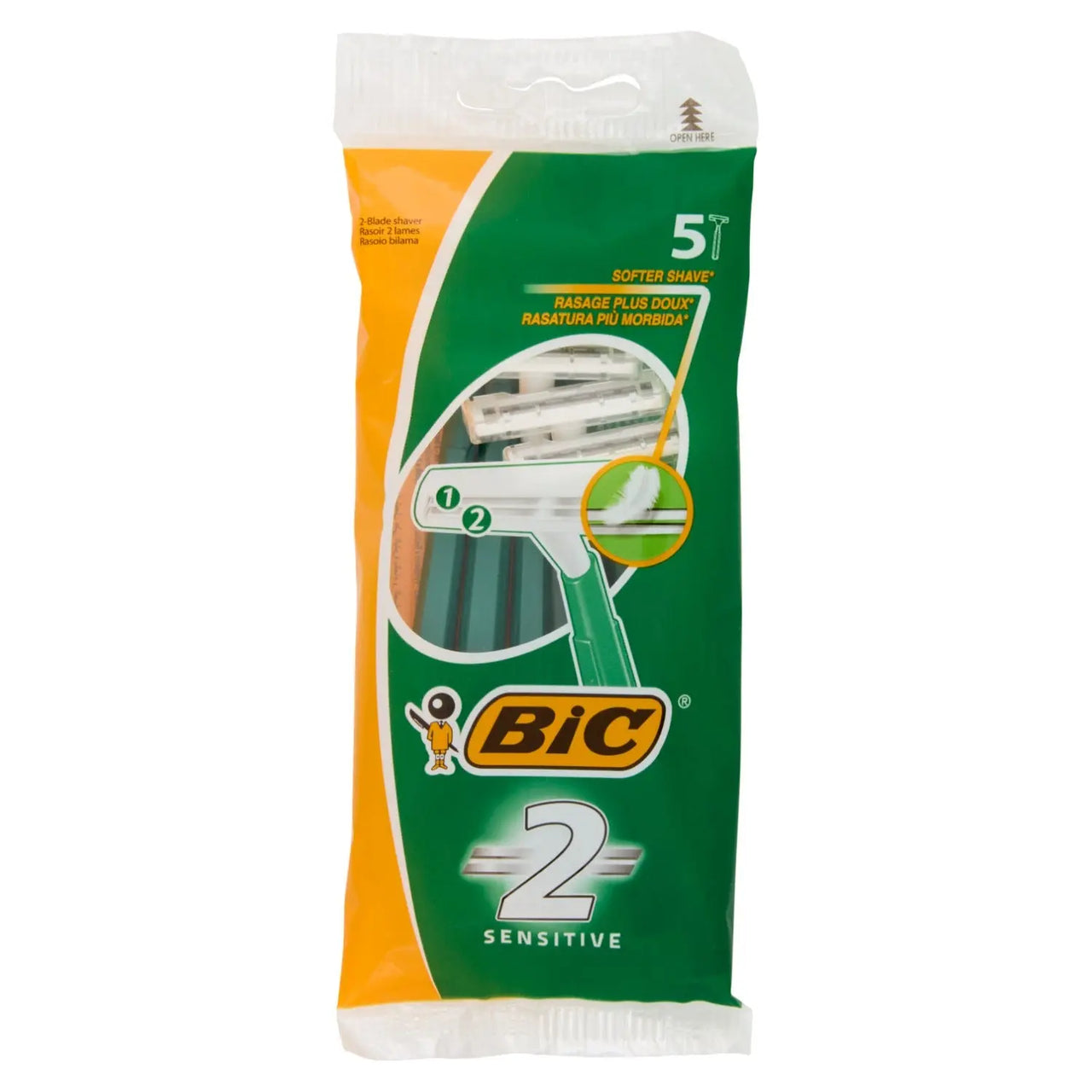 BIC 2sensitive rasoio usa & getta bilama pezzi 5