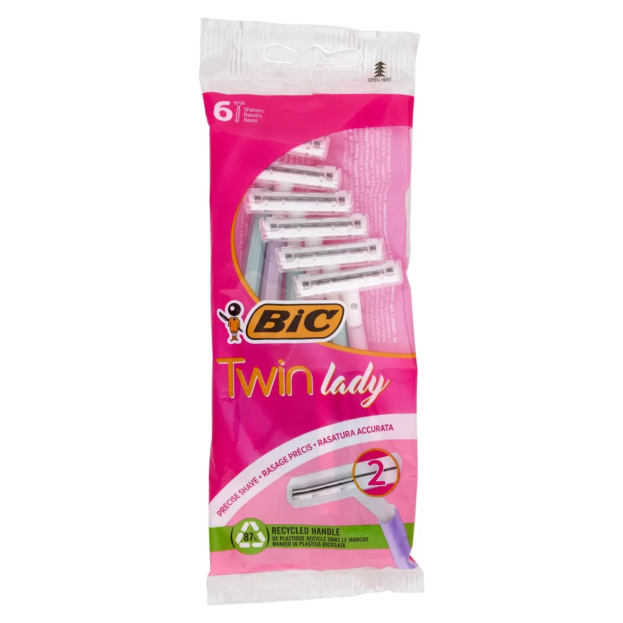 BIC Twin Lady Rasoi Donna Usa e Getta, 6 pezzi