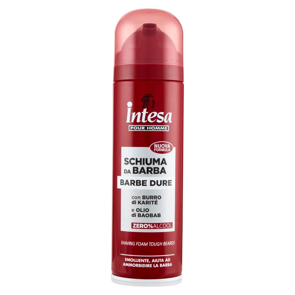 Schiuma da Barba Barbe Dure con Burro di Karitè e Olio di Baobab 300ml INTESA