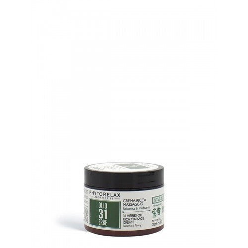 Phyto Relax Crema Ricca Corpo Massaggio Balsamica & Tonificante Olio 31 erbe -250m
