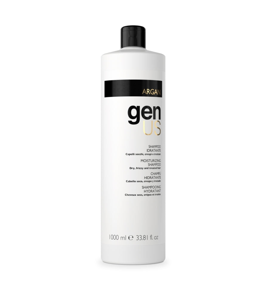 Genus Shampoo Argan idratante per capelli secchi, crespi e trattati.