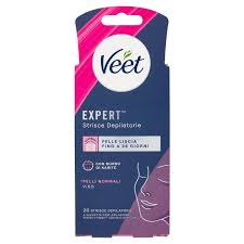Veet Expert Strisce Viso Pelli Normali, 20 strisce