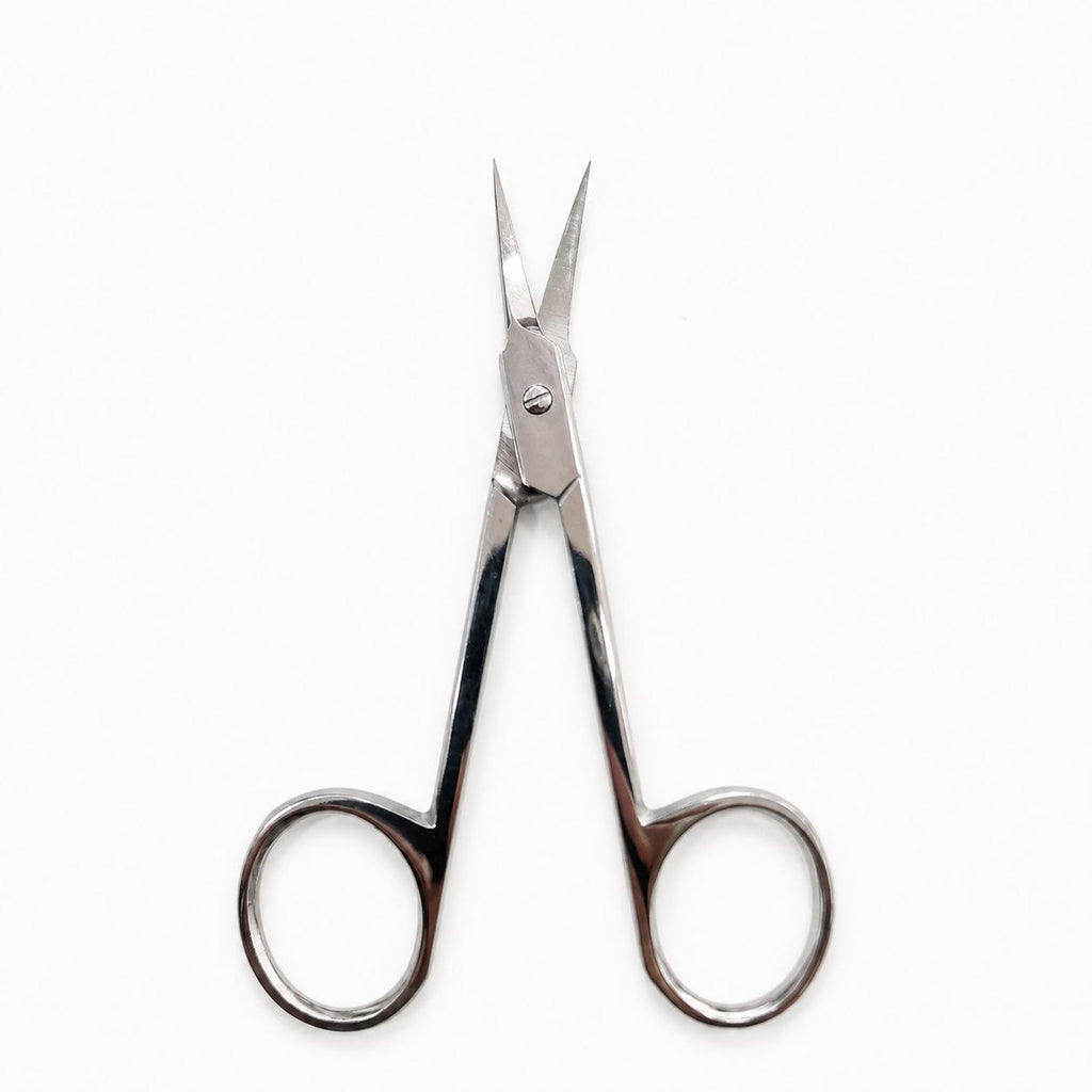 Forbicina Professionale Manico Curvo - Punta Curva Sottile - Acciaio inox Nevida KI-01-109