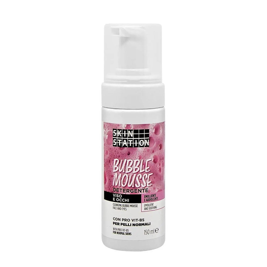 Skin Station Bubble Mousse Detergente Viso E Occhi 150Ml