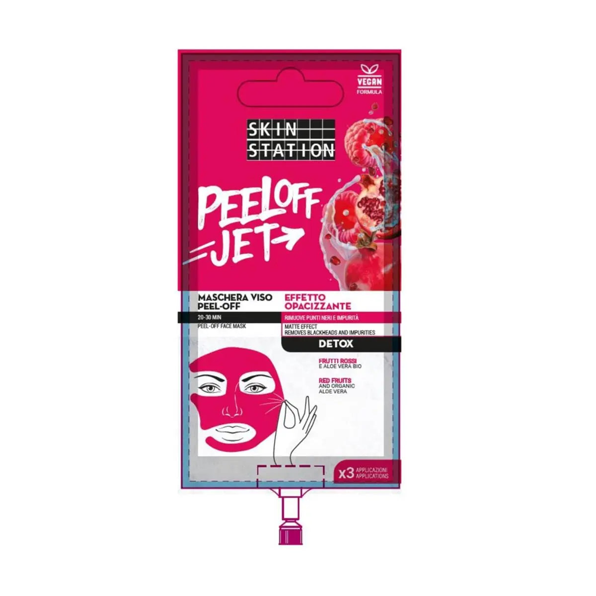 Skin Station Maschera Viso Peel-Off Purificante Opacizzante 15ml