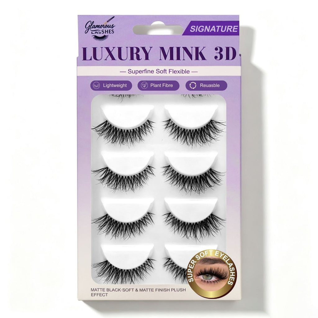 Glamorous Lashes Multipack Luxury Mink 3D Signature – Ciglia Finte Effetto Glamour