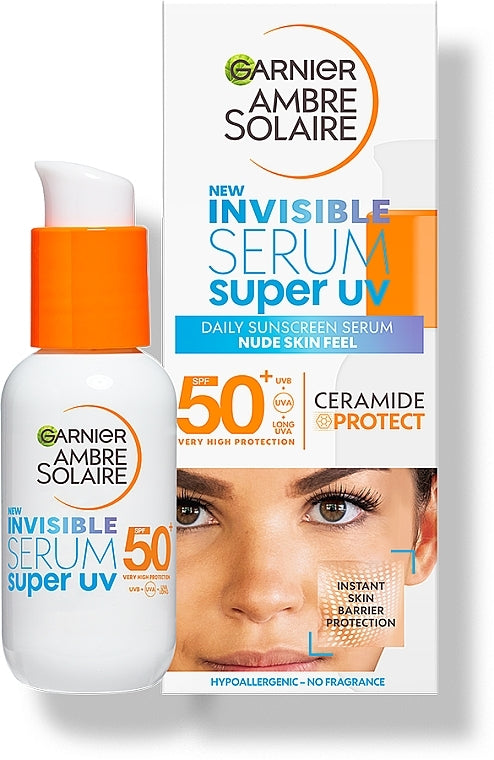 Garnier Ambre Solaire Invisible Serum Spf50 - Siero solare 30ml