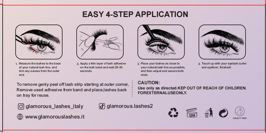 Glamorous Lashes Ciglia Finte a Banda Intera Luxury Mink 3D Sofia – Effetto Volume Intenso
